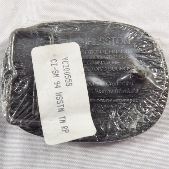 National Finals Rodeo 1994 Hesston Commemorative Series Child's Belt Buckle - Picture 4 of 7